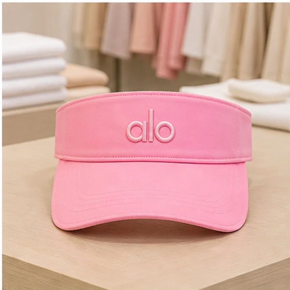 ALO Yoga Pink Golf Open Top Visor Hat Sporty